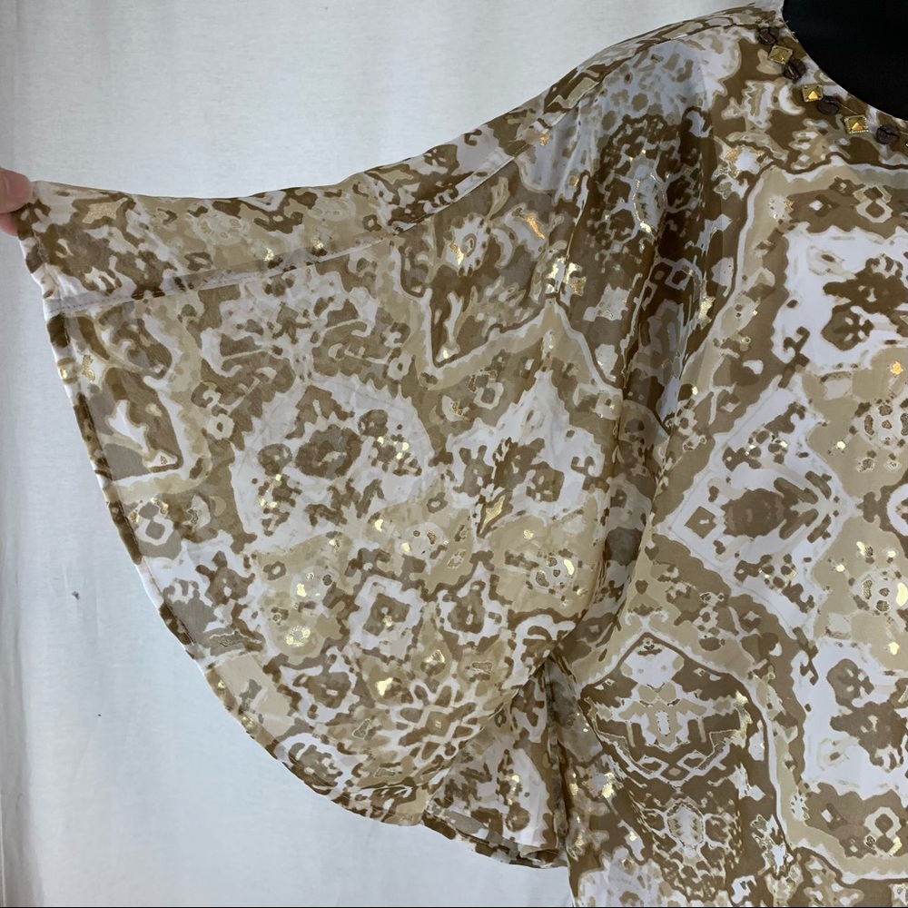 Ruby Rd Flutter Sleeve Poncho Blouse , Size Petit… - image 4